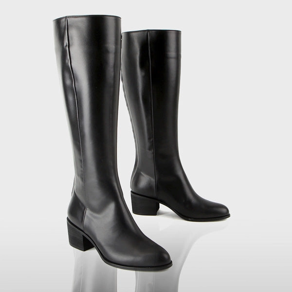 *UK size 3 - ALICE  - brown, 5cm/0.8cm heel - length 37cm , calf circumfernce 35cm.