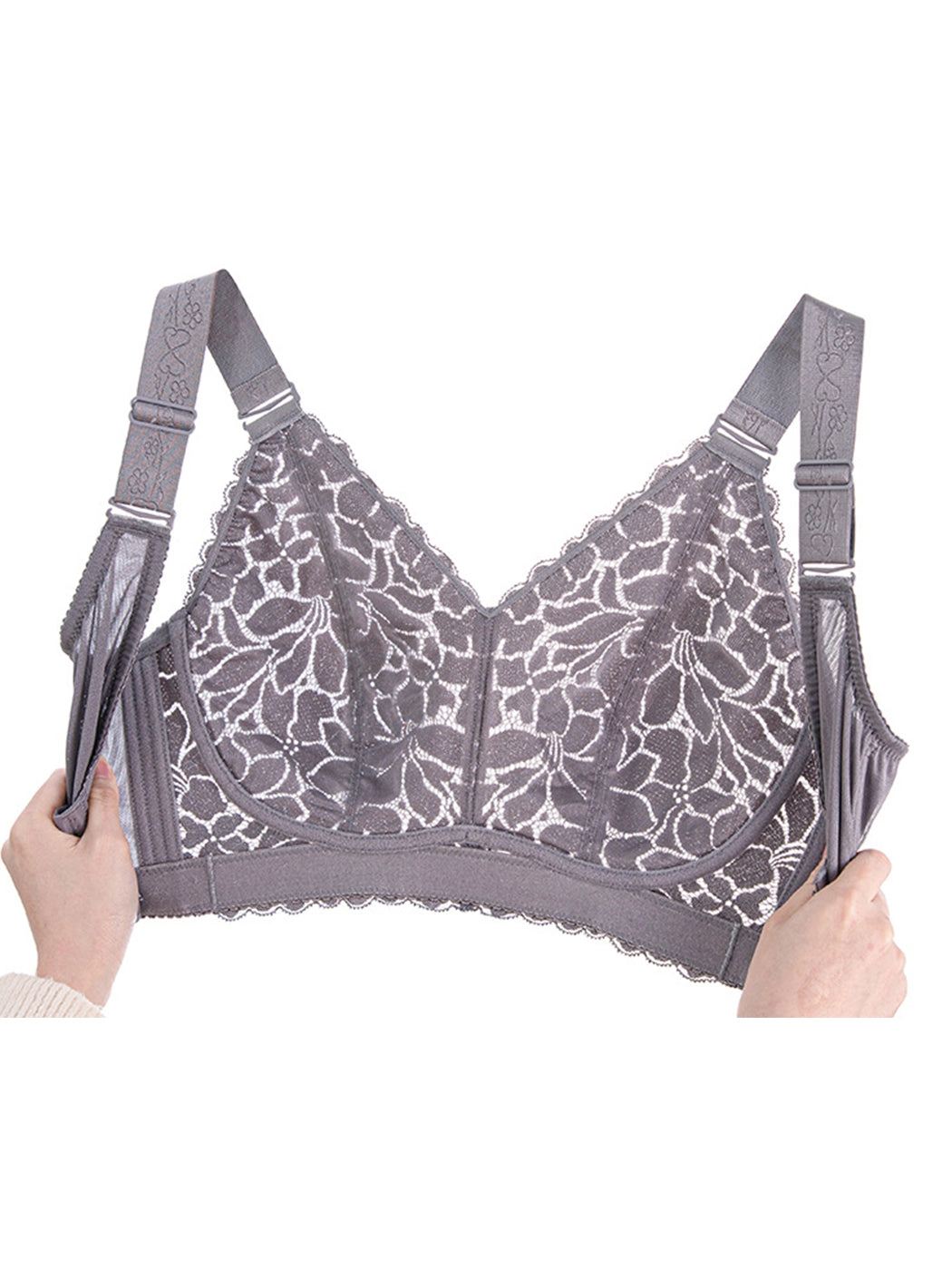 Ultra-Thin Lace Wire-Free Minimizer Bra
