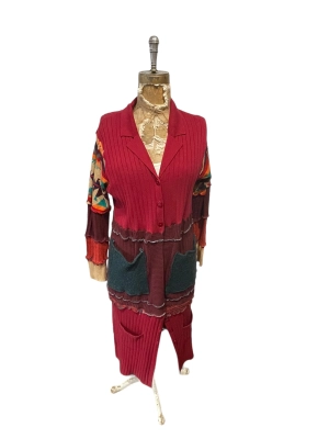 Upcycled cardigan sweater