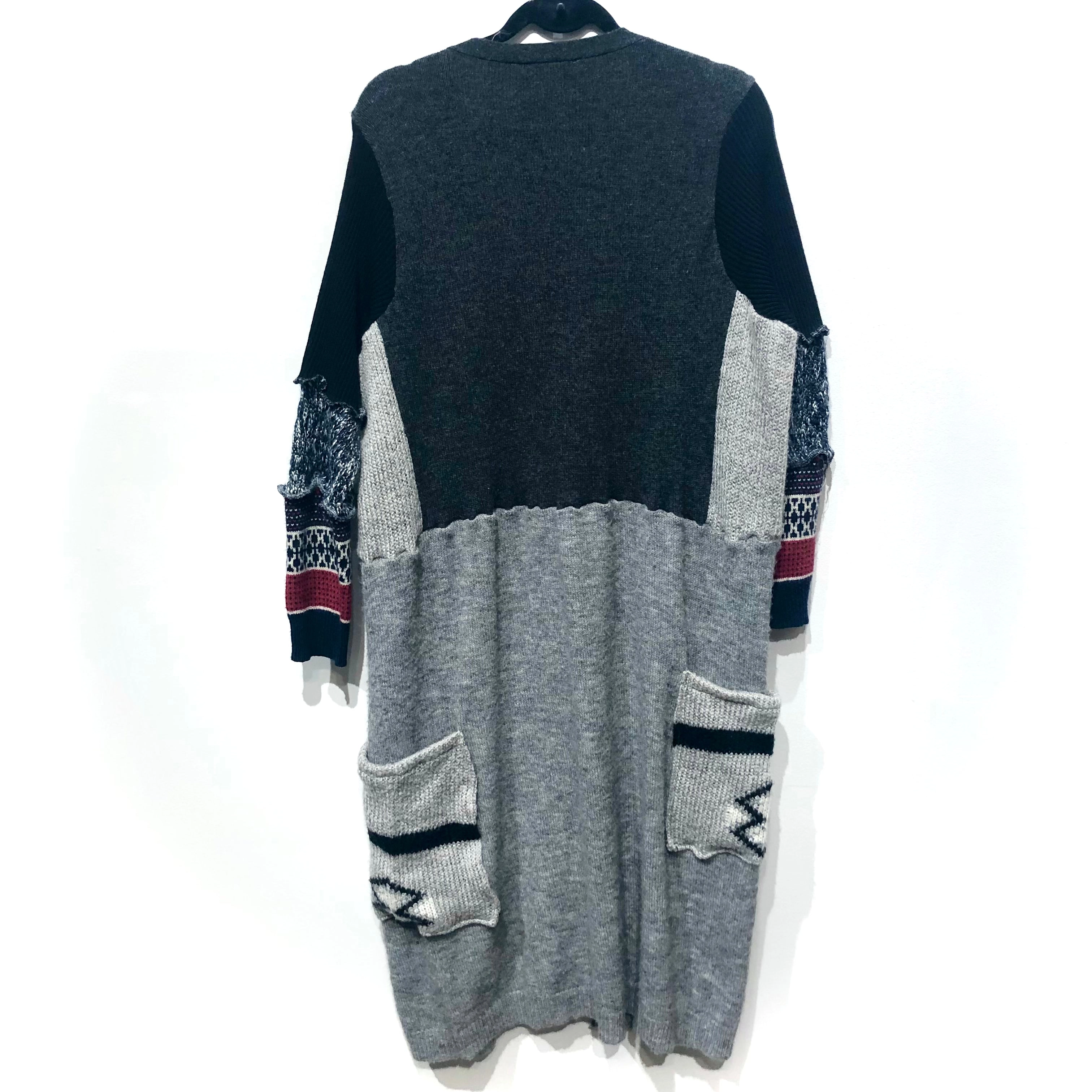 Upcycled cardigan sweater