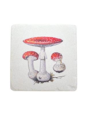 Vintage mushroom coasters