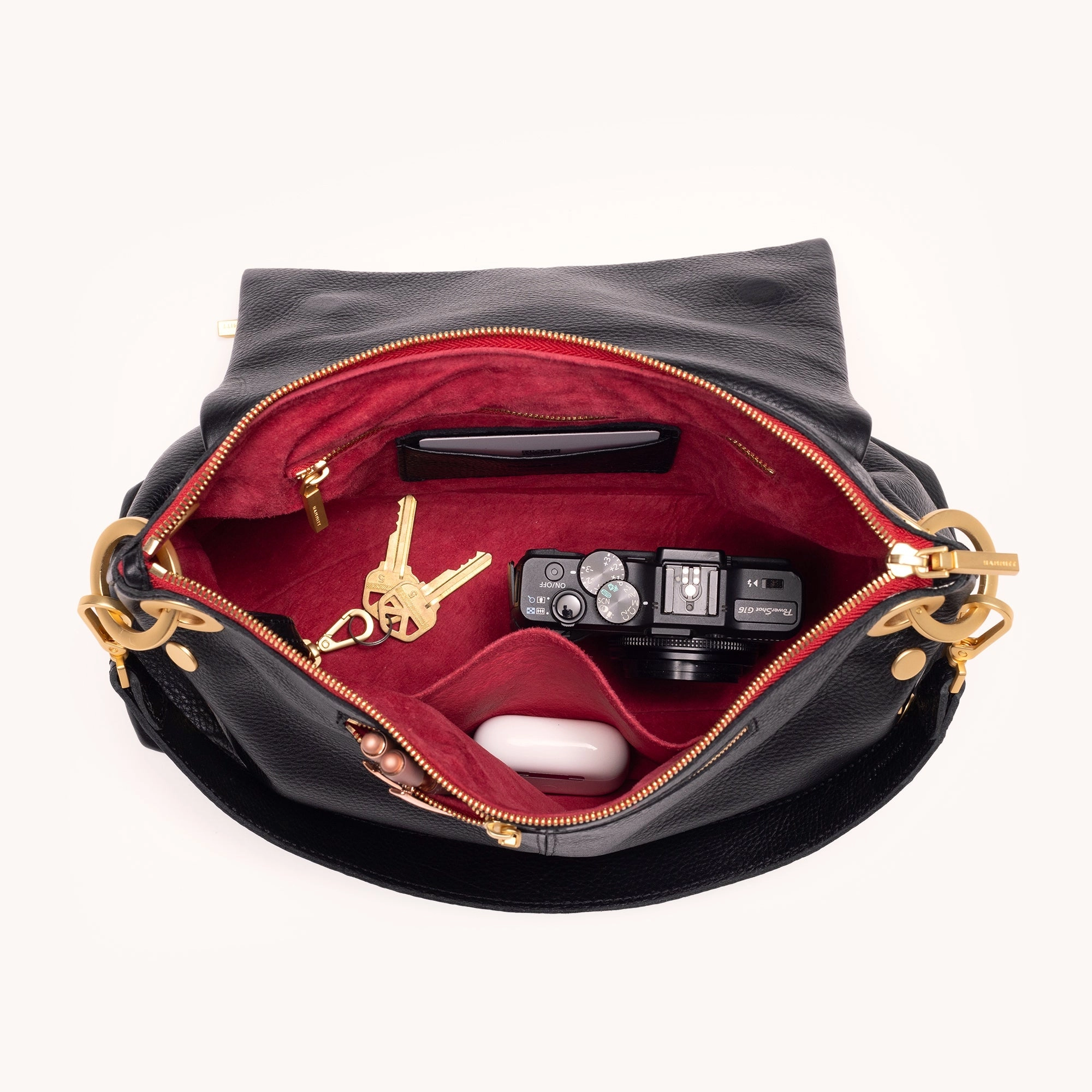 VIP Grand | Black/Brushed Gold Red Zip